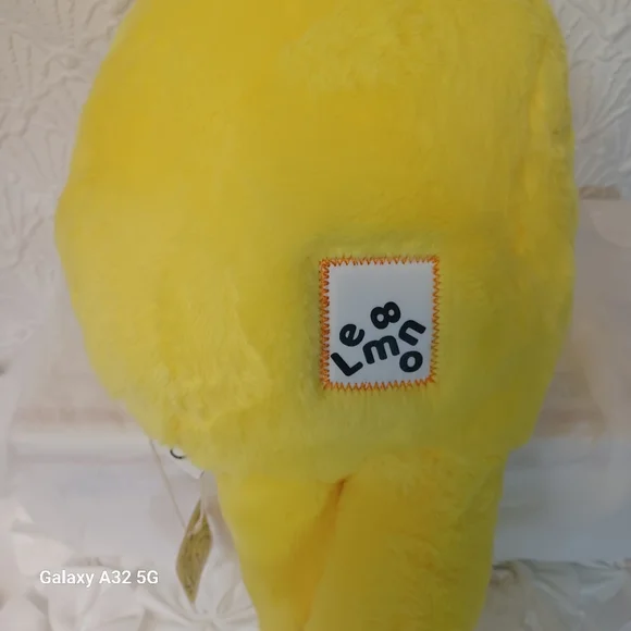 New LEMON8 Yellow Plush Toy with Blue Hat - Picture 2 of 13